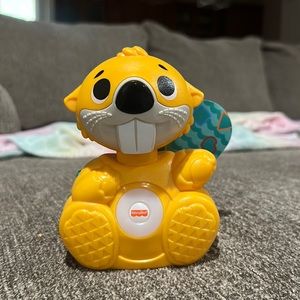 Fisher-Price Linkimals Boppin’ Beaver, Light-up Musical Activity Toy for Baby